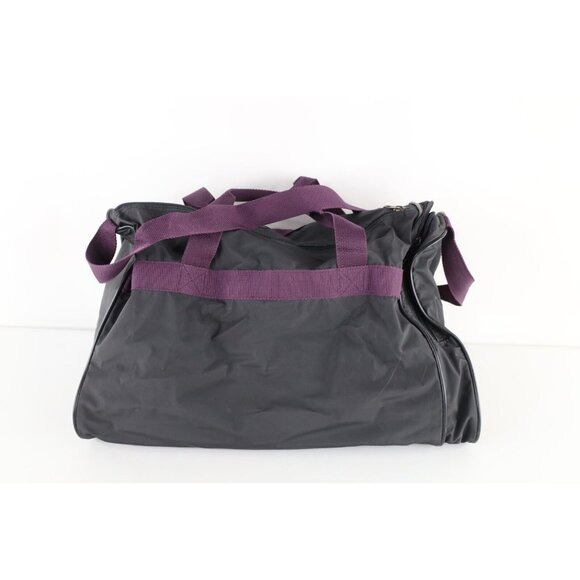 Vintage 90s MacGregor Spell Out Handled Duffle Gym Bag Carry On Weekender Purple - Picture 5 of 9